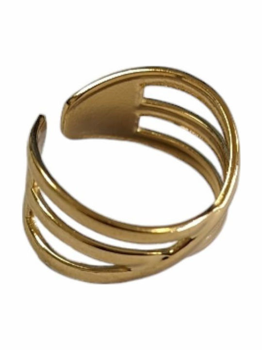 Tatu Moyo Ring made of Steel Gold Plated