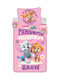 Paw Patrol Set Kinderbettbezug Einzel mit Kissenbezug Rosa 140x200cm