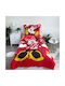 Disney Minnie Set Kids Duvet Cover Single with Pillowcase Cotton Red 140x200cm