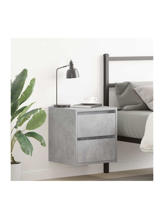 Vidaxl Wall-Mounted Bedside Tables 2 Pcs Concre...