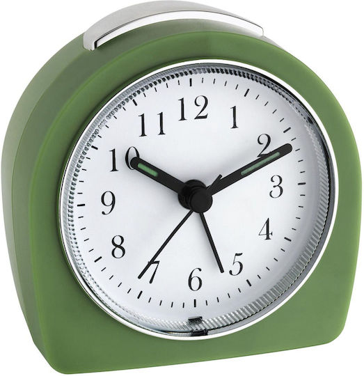Tfa 60.1021.04 Green Quartz Clock Analogue Display