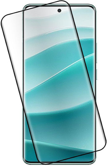 Techwave 5D 0.3mm Ceramic Full Glue Full Face Tempered Glass Μαύρο (Redmi Note 14 Pro 5G / 14 Pro+ / Poco X7)