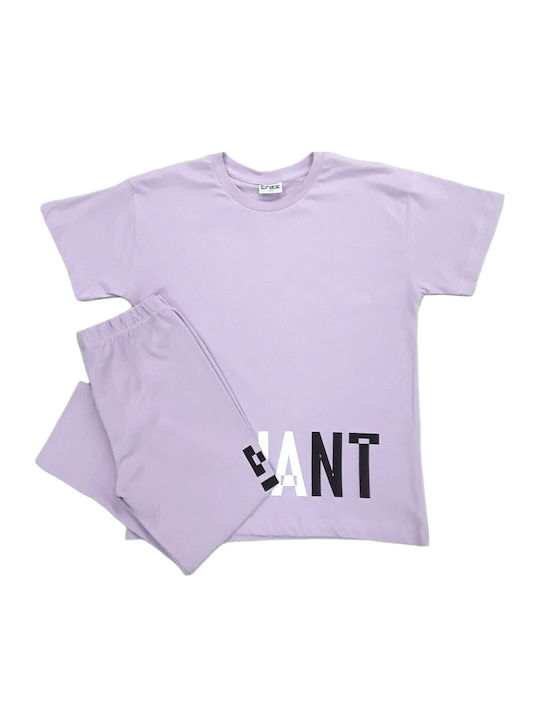 Trax Kids Clothing Set with Leggings Purple 2 Pieces