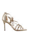 Leder Sandalen Gold