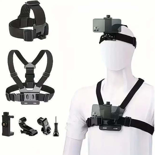 Set Vest Head Strap Mount for Mobile Phone or Camera – Bsc20oem
