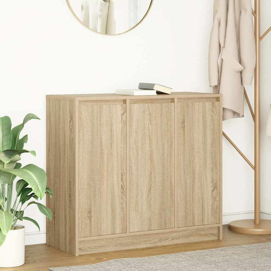 Дървен Офисен Шкаф Кафяв 85x34x76см