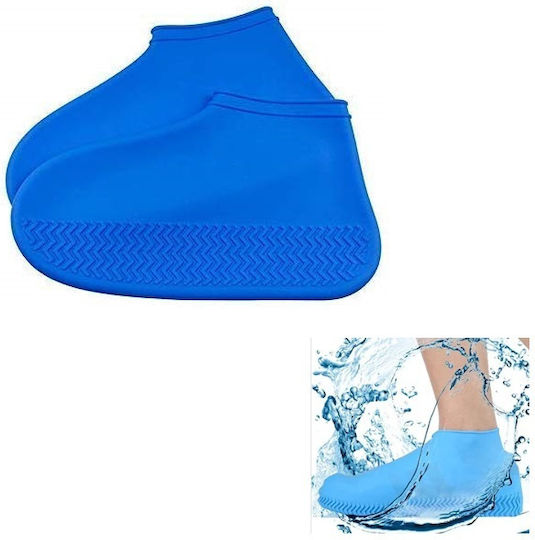 Wasserdichte Silikon-Schuhüberzüge für Kinder Blau Größe 30-34 0518 Oem
