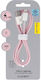 Blavec Braided USB-A to Lightning Cable Ροζ 3m