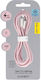 Blavec Braided USB-C to Lightning Cable 20W Ροζ 2m
