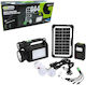 Sistem de Iluminat Solar Gdsuper 30W 28LED Gd-c10 Lumină Portabilă de Urgență Multifuncțională