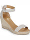 Indali Platforme Dama Tip Espadrile Albe