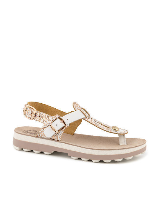 Fantasy Sandals Women's Flat Sandals Rosegold D...