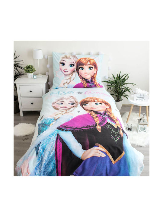 Disney Frozen Set Kids Duvet Cover Single with ...