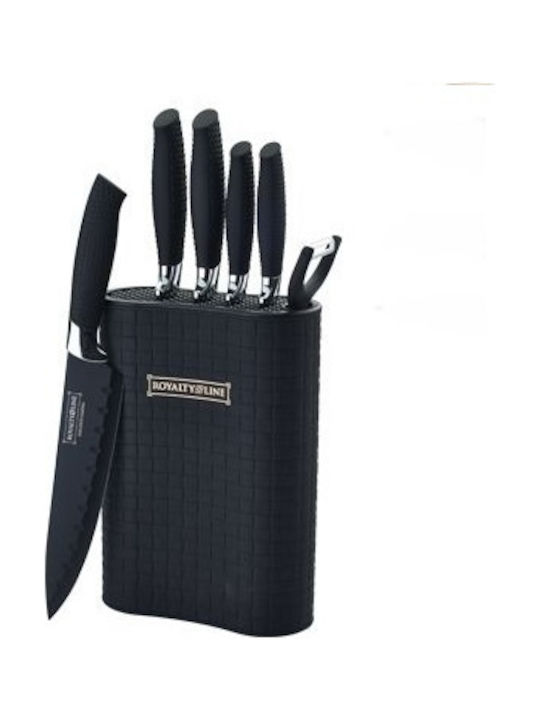 Royalty Line Knife Set with Block from Stainless Steel 7pcs