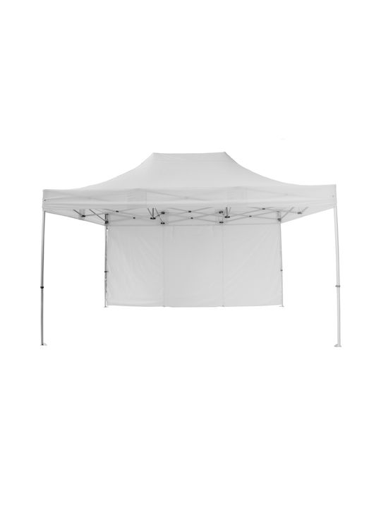 HomeMarkt Πτυσσόμενο Κιόσκι Κήπου CRESSEN Λευκό 3x6m