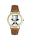 Women's Watch with Brown Leather Strap