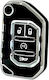 Protective TPU Folding Key Case for Jeep Type 4 Buttons