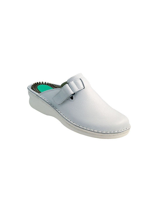 Emanuele Men's Anatomic Clogs White