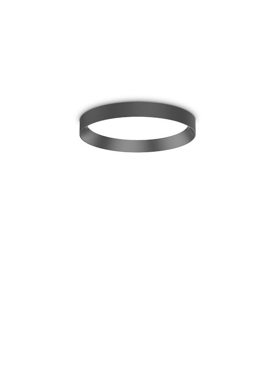 Ideal Lux Ceiling Mount Light Black with Integrated LED