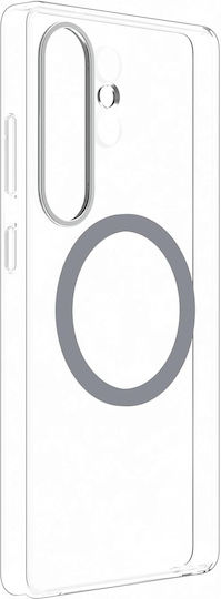 Samsung Clear Magnet Umschlag Rückseite Silikon Transparent (Galaxy S25 Ultra,Samsung S25 Ultra)