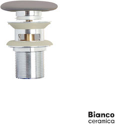 Bianco Ceramica Clic-clac Ventil Für Spülbecken Grau Bianco Ceramica Clic-clac Ventil Für Spülbecken Grau