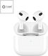 Tuqin QW26 Earbud Bluetooth Handsfree Ακουστικά με Αντοχή στον Ιδρώτα και Θήκη Φόρτισης Λευκά