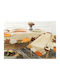 Liolios Home Кариран Halloween Бял 130x130бр