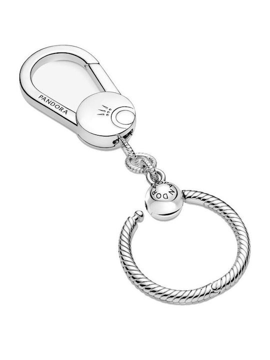 Pandora Keychain Charm Metallic Silver