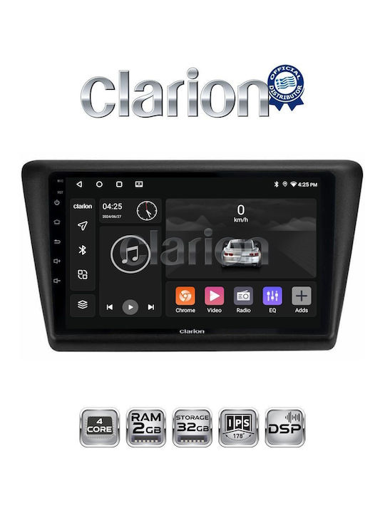 Clarion Ηχοσύστημα Αυτοκινήτου για Skoda Rapid 2013-2017 (Bluetooth/USB/WiFi/GPS/Apple-Carplay/Android-Auto)