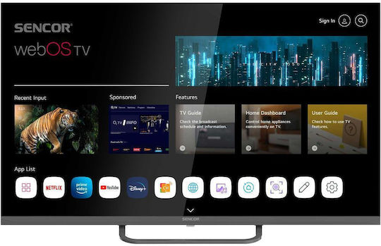 Sencor Smart Τηλεόραση 32" HD Ready LED SLE 32S840TCSB HDR (2024)