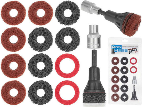 Set Cleaning Wheel Hubs Auto Bolt Nut Cleaning Set Abrasive Disc Wheel Hub Cleaning Geko
