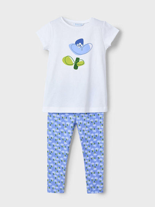 Mayoral Kinderbekleidungsset mit Leggings Blau 2 Stück