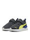 Anzarun Lite Ac Inf Kids Sports Shoes Running with Hoop & Loop Closure Gray