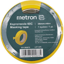 Metron Ταινία Διπλής Όψης Κίτρινη 60c 38mmx40m 092875