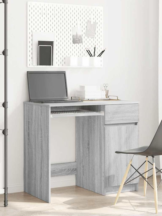 Desk Wooden Grey Sonoma 86x49x76cm