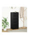 Office Storage Chipboard Drawer Black Oak L37.5xW35xH99cm