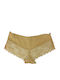 Damen Boxer mit Spitze Beige