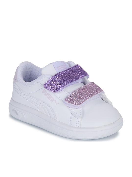Smash 3.0 L Παιδικά Sneakers με Σκρατς Λευκά
