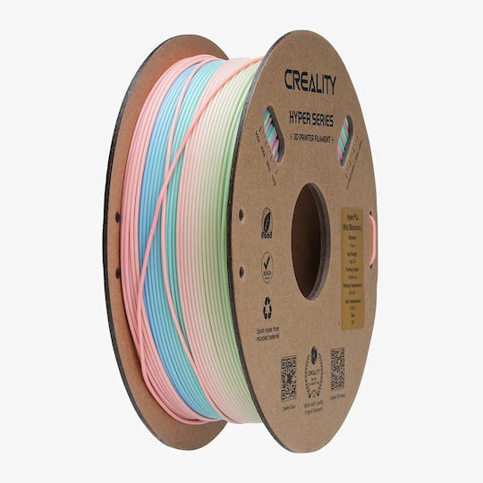 Creality3D HS-PLA 3D Printer Filament 1.75mm Rainbow Spring Lake 1kg 1τμχ (Spool)