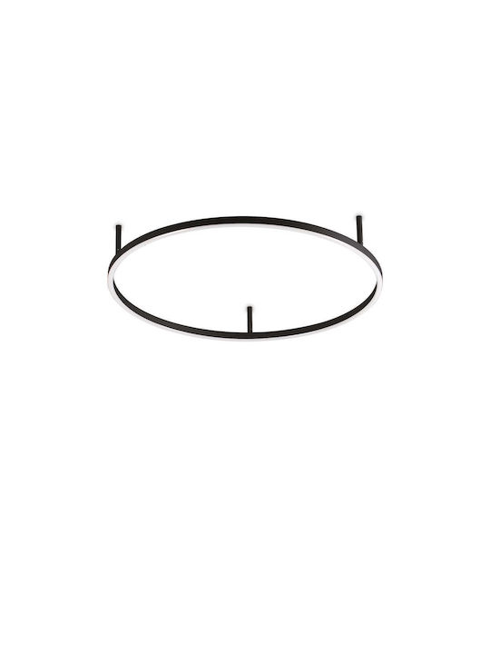 Ideal Lux Slim Pl Πλαφονιέρα Οροφής Λευκή με Ενσωματωμένο LED