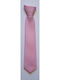 Victoria Kinder Krawatte aus einfarbigem Satin mit Gummizug 28 cm Rosa
