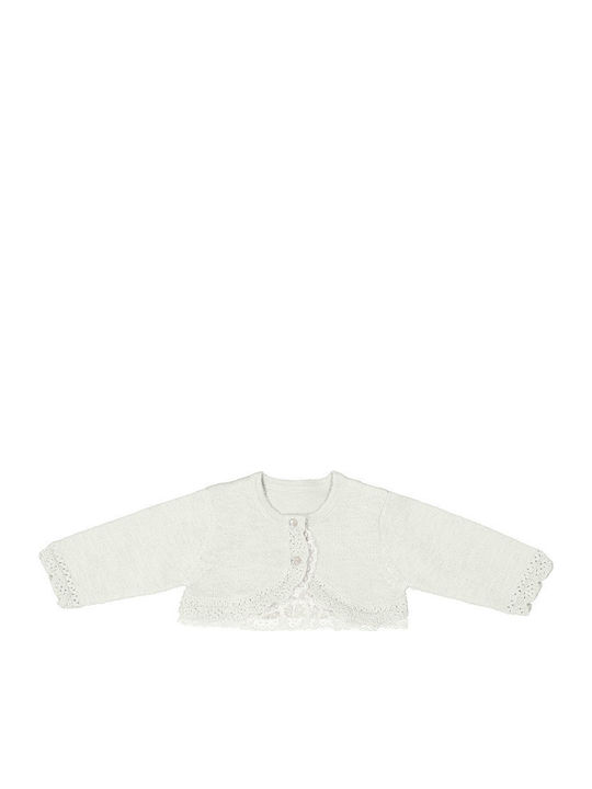 Mayoral Cardigan pentru copii De bumbac Ecru