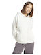 All Szn Women's Sweatshirt Jacket Hooded White