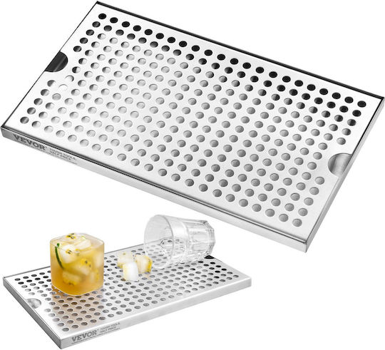 Vevor Beer Drip Tray 304 Stainless Steel Kegerator Drip Trays Non-Slip Pads
