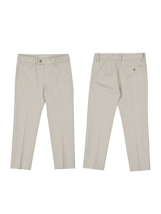 Mayoral Kids' Fabric Pants Beige