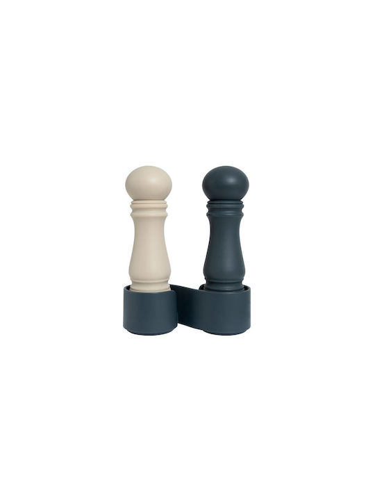 Salt & Pepper Mill Set Base Blueberry Garlic 12cm-crushgrind
