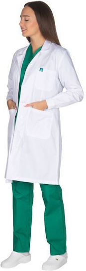 Alezi Women's White Medical Dressing Gown