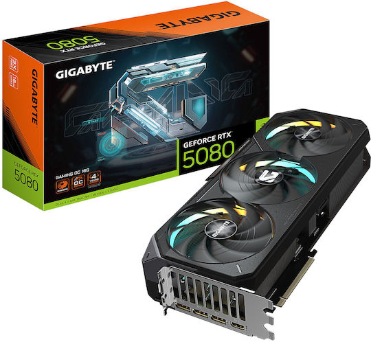 Gigabyte GeForce RTX 5080 16GB GDDR7 GAMING OC Κάρτα Γραφικών
