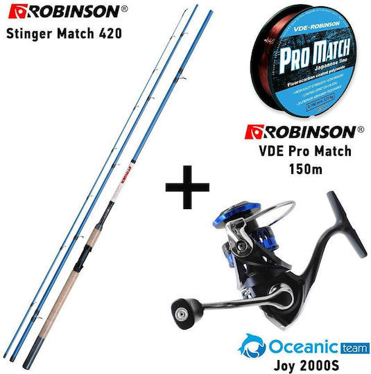 Robinson Stinger Match 420 Lanseta de pescuit 4.20m cu Mecanism 5-20gr