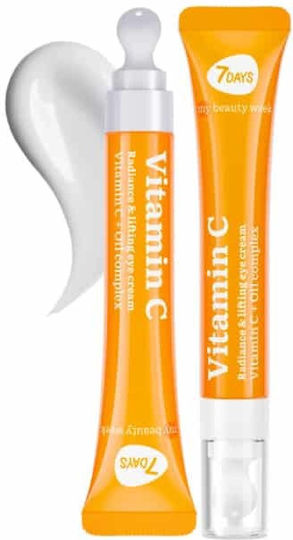 7DAYS Vitamin C Eye Cream for Anti-Aging Moisturizing Brightening Dark Circles and Firming 18ml
